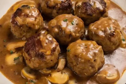 Thumbnail for Salisbury Steak Meatballs Recipe