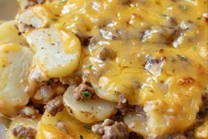 Thumbnail for Cheesy Hamburger Potato Casserole Recipe – A Comforting Family Favorite