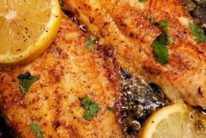 Thumbnail for Pan-Seared Fish Fillet with Lemon Butter Sauce