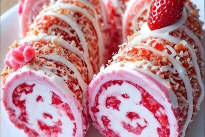 Thumbnail for Strawberry Cream Swiss Roll: A Light and Fruity Dessert