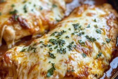 Thumbnail for Slow Cooker Cheesy Mozzarella Chicken