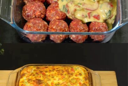 Thumbnail for Cheesy Meatballs with Creamy Onion Sauce
