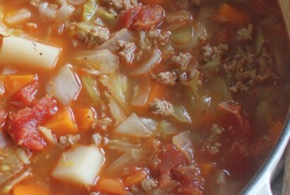 Thumbnail for Hamburger Cabbage Soup – Hearty, Healthy & One-Pot Easy