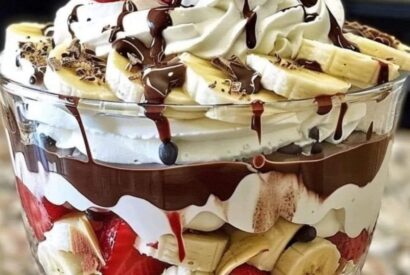 Thumbnail for Layered Fruit and Chocolate Trifle
