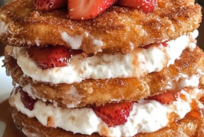 Thumbnail for Fried Strawberry Cheesecake Sandwiches