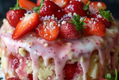 Thumbnail for Strawberry Earthquake Cake – Gooey, Fruity & Irresistible