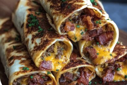 Thumbnail for Garlic Butter Bacon Cheeseburger Rollups