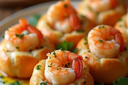 Thumbnail for Crabby Shrimp Garlic Bread Bombs