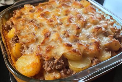 Thumbnail for Cheesy Ground Beef and Potato Casserole