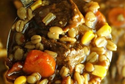 Thumbnail for Homemade Slow Cooker Beef & Barley Soup