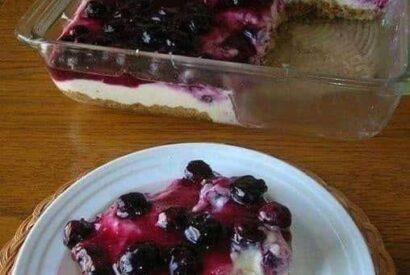 Thumbnail for Fresh Blueberry Cheesecake with a Homemade Crust